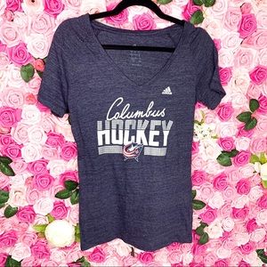 Adidas Columbus Blue Jackets T-shirt- Large